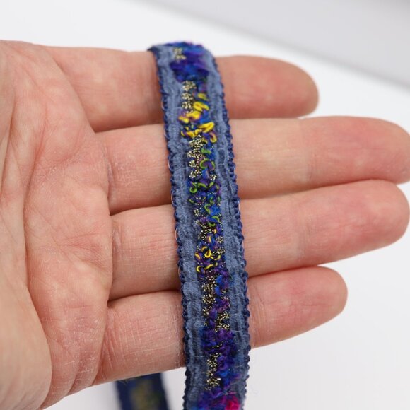 Blue Lace Choker Fancy Flower chokers adjustable (#7) - Picture 10 of 12